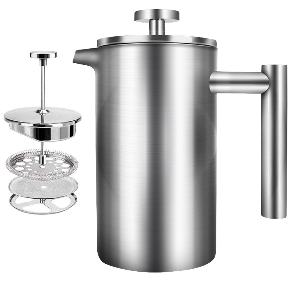 French Press Coffee Maker - Caffettiera francese di grande capacità caffettiera