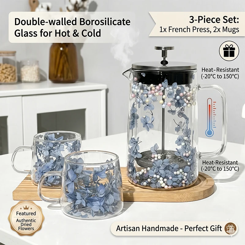 French Press Coffee Maker - Caffettiera French Press a Doppia Parete