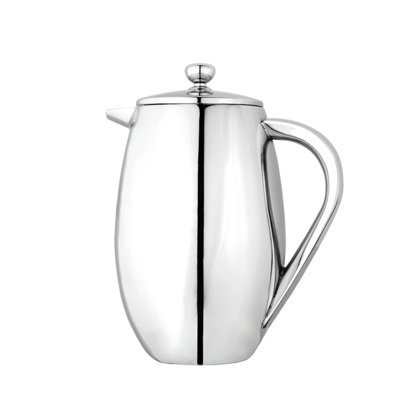 French Press Coffee Maker - Caffettiera con pressa francese in acciaio