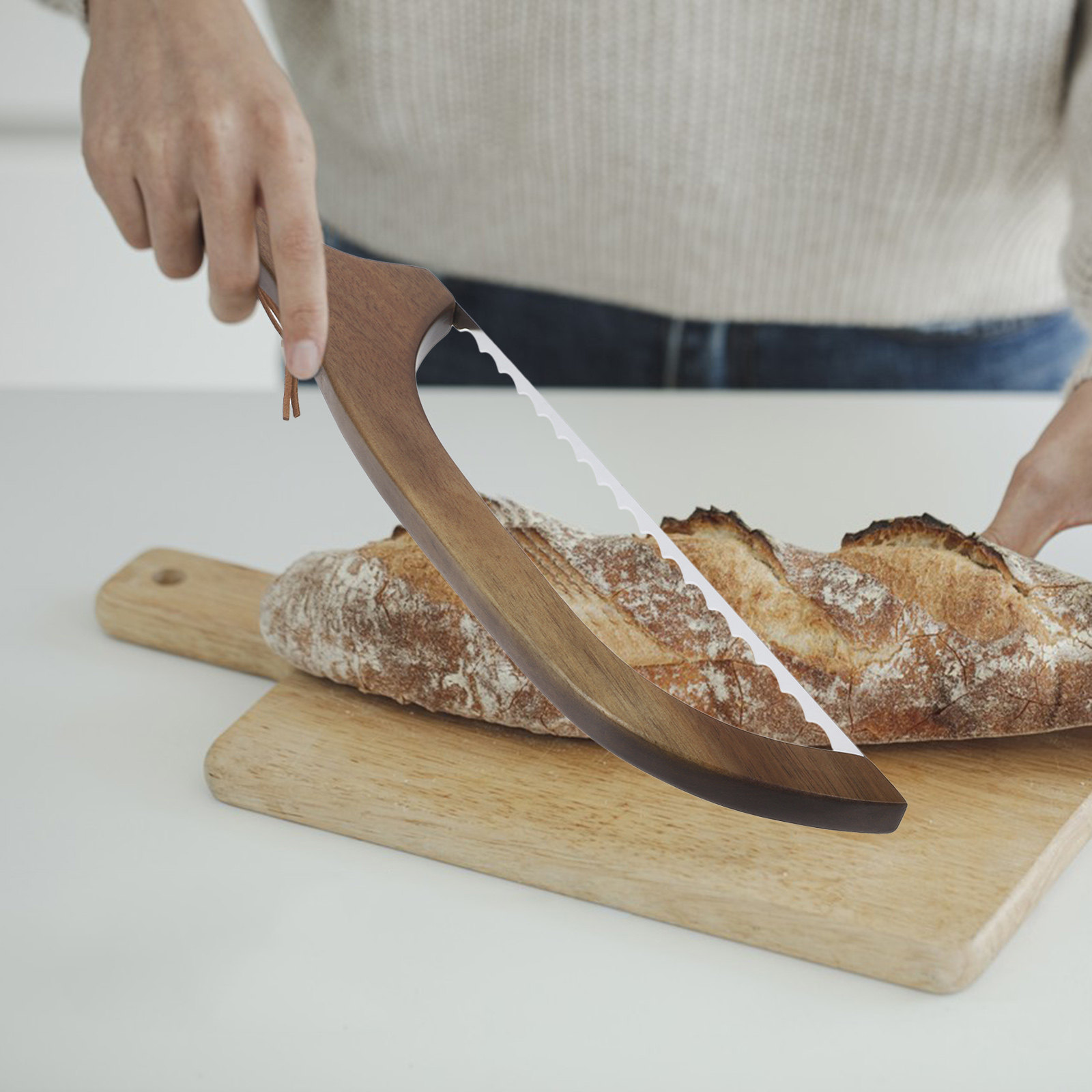 Kitchen Gadgets Baking - Set di Tagliapane in Legno con