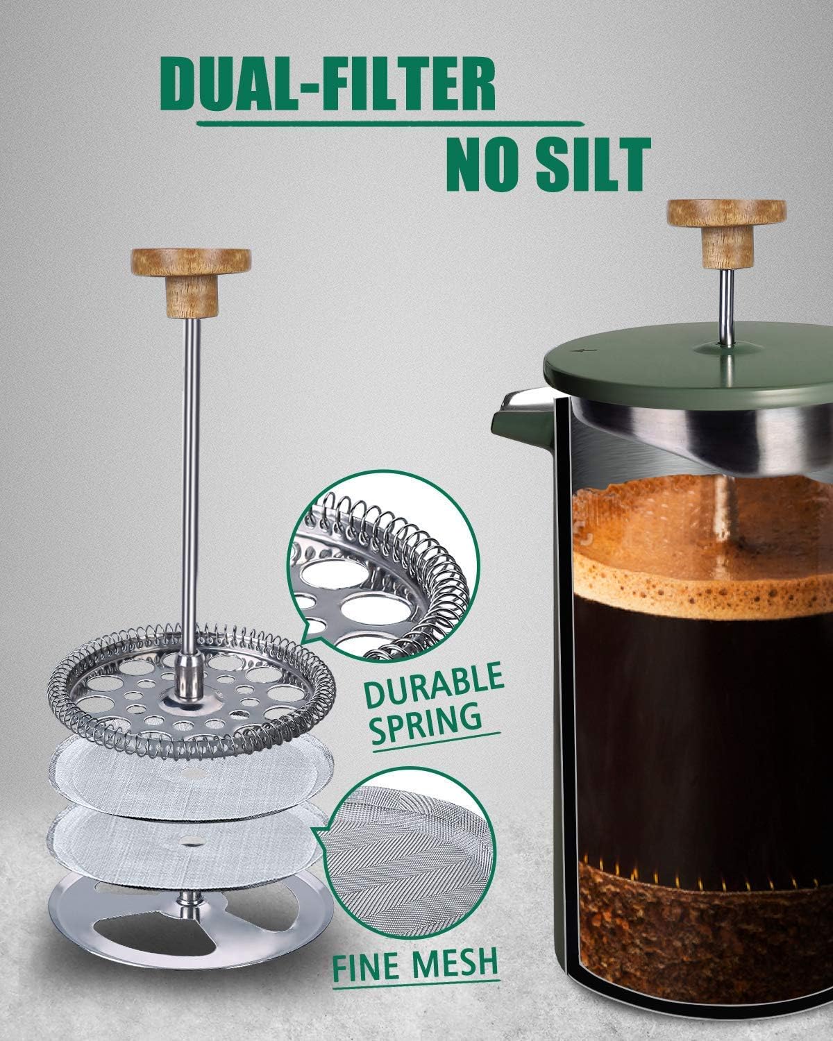 POLIVIAR Set Combinato: Caffet - French Press Coffee Maker recensione e prezzo